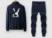 ensemble jogging louis vuitton 2020 tracksuit logo 2piece m-6xl tz8868 bleu